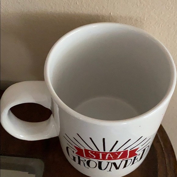 Stay Grounded White Coffee Mug - Picture 3 of 5